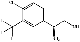 (S)-2-氨基-2-(4-氯-3-(三氟甲基)苯基)乙醇 結(jié)構(gòu)式