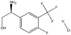 (S)-2-氨基-2-(4-氟-3-(三氟甲基)苯基)乙醇 結構式