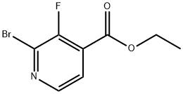 Ethyl 2-broMo-3-fluoropyridine-4-carboxylate Struktur