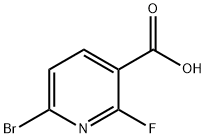 6-BroMo-2-fluoronicotinic acid Struktur