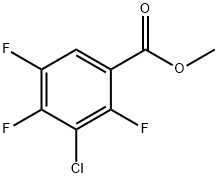 Methyl 3-chloro-2,4,5-trifluorobenzoate Struktur