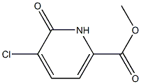 Methyl 5-chloro-6-oxo-1,6-dihydropyridine-2-carboxylate Struktur