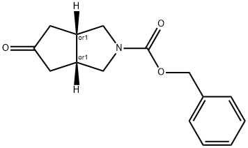 (3aR,6aS)-benzyl 5-oxohexahydrocyclopenta[c]pyrrole-2(1H)-carboxylate Struktur