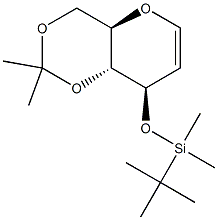 3-O-tert-ButyldiMethylsilyl-4,6-O-isopropylidene-D-glucal, 97% Struktur