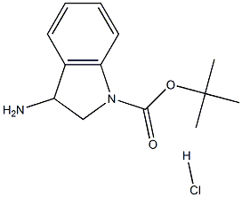 tert-Butyl 3-aMinoindoline-1-carboxylate hydrochloride Structure