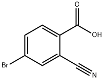 4-BroMo-2-cyanobenzoic Acid Struktur