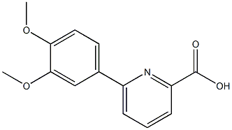 6-(3,4-diMethoxyphenyl)picolinic acid Struktur