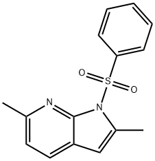 1-(Phenylsulphonyl)-2,6-diMethyl-7-azaindole Struktur