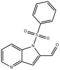 1-(Phenylsulfonyl)-4-azaindole-2-carbaldehyde Struktur