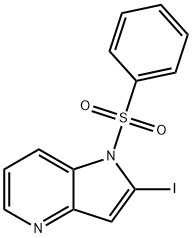 1-(Phenylsulfonyl)-2-iodo-4-azaindole Struktur