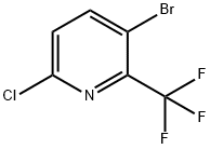 3-BroMo-6-chloro-2-(trifluoroMethyl)pyridine Struktur