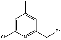 2-(BroMoMethyl)-6-chloro-4-Methylpyridine Struktur