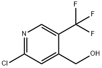 2-Chloro-5-(trifluoroMethyl)-4-pyridineMethanol Struktur