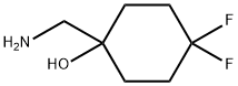 1-(Aminomethyl)-4,4-difluorocyclohexanol Struktur