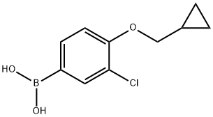 3-Chloro-4-(cyclopropylMethoxy)phenylboronic acid Struktur