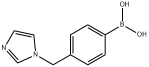 4-[(1-IMidazolyl)Methyl]phenylboronic Acid Struktur