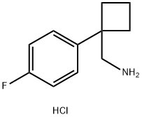 [1-(4-Fluorophenyl)cyclobutyl]MethanaMine, HCl Struktur