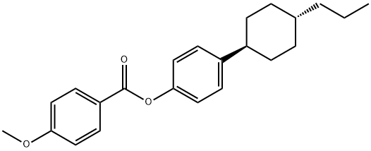 4-Methoxybenzoic acid 4-(trans-4-propylcyclohexyl)phenyl ester Struktur