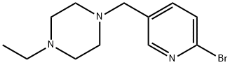 Piperazine, 1-[(6-broMo-3-pyridinyl)Methyl]-4-ethyl- Struktur