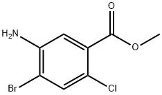 5-AMino-4-broMo-2-chloro-benzoic acid Methyl ester Struktur