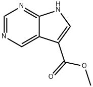 Methyl 7H-pyrrolo[2,3-d]pyrimidine-5-carboxylate Struktur