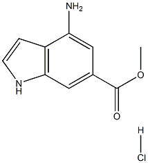 Methyl 4-AMino-6-indolecarboxylate Hydrochloride Struktur