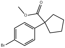 1-(4-BroMo-phenyl)-cyclopentanecarboxylic acid Methyl ester Struktur