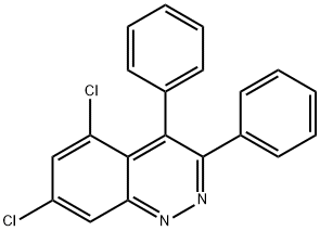 5,7-Dichloro-3,4-diphenylcinnoline Struktur