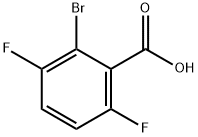 2-Bromo-3,6-difluorobenzoic acid Struktur