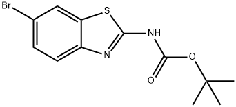 (6-BroMo-benzothiazol-2-yl)-carbaMic acid tert-butyl ester Struktur