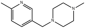 1-methyl-4-((6-methylpyridin-3-yl)methyl)piperazine Struktur