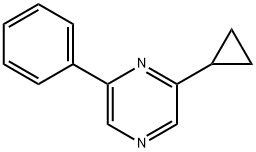 2-cyclopropyl-6-phenylpyrazine Struktur