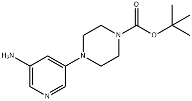 1-Piperazinecarboxylic acid, 4-(5-aMino-3-pyridinyl)-, 1,1-diMethylethyl ester|1-Piperazinecarboxylic acid, 4-(5-aMino-3-pyridinyl)-, 1,1-diMethylethyl ester