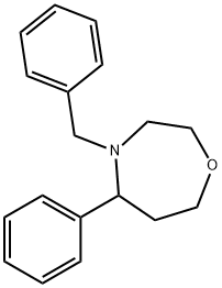 4-Benzyl-5-phenyl-1,4-oxazepane Struktur