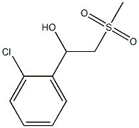 1-(2-Chlorophenyl)-2-(Methylsulfonyl)ethanol Struktur