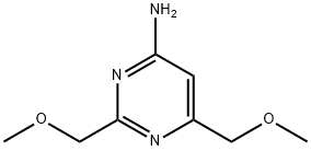 2,6-Bis(MethoxyMethyl)pyriMidin-4-aMine Struktur