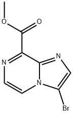 Methyl 3-bromoimidazo[1,2-a]pyrazine-8-carboxylate Struktur