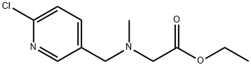 [(6-Chloro-pyridin-3-ylMethyl)-Methyl-aMino]-acetic acid ethyl ester Struktur