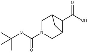 3-Boc-3-azabicyclo[3.1.1]heptane-6-carboxylic acid 結(jié)構(gòu)式