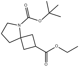 Ethyl 5-Boc-5-Aza-spiro[3.4]octane-2-carboxylate Struktur