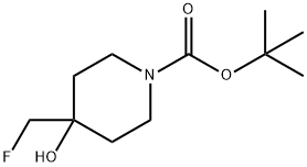 1-Boc-4-(fluoroMethyl)-4-hydroxypiperidine Struktur