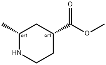 cis-2-Methylpiperidine-4-carboxylic acid Methyl ester hydrochloride Struktur