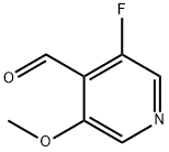 3-Fluoro-5-Methoxypyridine-4-carbaldehyde Struktur