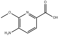 5-AMino-6-Methoxypicolinic acid Struktur