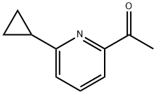 1-(6-cyclopropylpyridin-2-yl)ethanone Struktur