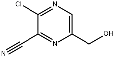 3-Chloro-6-(hydroxyMethyl)pyrazine-2-carbonitrile Struktur