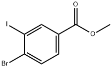 4-BroMo-3-iodo-benzoic acid Methyl ester Struktur