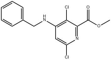 Methyl 4-(benzylaMino)-3,6-dichloropicolinate Struktur