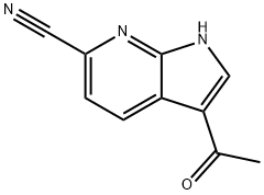 3-Acetyl-6-cyano-7-azaindole Struktur