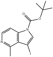 N-Boc-3-iodo-4-Methyl-5-azaindole Struktur